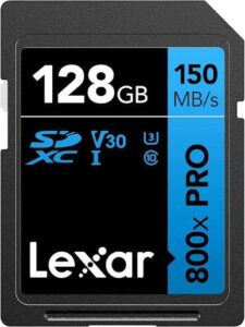 Lexar 128GB Professional 800x SDHC/SDXC
